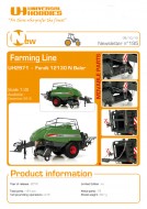 UNIVERSAL HOBBIES PRESSA FENDT 12130 N BALER COD 2971 SCALA 1/32