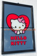 Specchio di hello kitty con cuore rosso adatto come decoro circa 30x20
