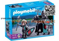 PLAYMOBIL 4873 TRUPPE D'ASSALTO CAVALIERI KNIGHT DEL FALCONE  PLAYMOBIL