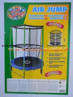 TRAMPOLINO A MOLLA - AIR JUMP BLD3010 -  ALTEZZA 198CM , DIAMETRO 140 CM