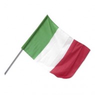 Bandiera Italiana , Bandiera Dell'Italia 60x90 con asta 