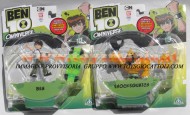 BEN TEN OMNIVERSE , BEN 10 OMNIVERSE SERIE CARTONE ANIMATO OFFERTA 2 PEZZI  PERSONAGGIO SHOCKSQUATCH E BEN , GIOCATTOLO 10 CM 36022 cod 36025  