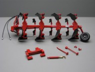 REPLICAGRI ARATRO IH - Charrue - gamme 155 - 4 CORPI SCALA 1/32 IN METALLO REP 103