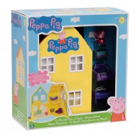 LA GRANDE CASA DI PEPPA PIG CON 2 PERSONAGGI PEPPA PIG E GEORGE PIG CON IL DINOSAURO  CCP 02820 