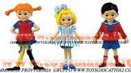 PIPPI CALZE LUNGHE PERSONAGGIO  Pippi, Tommy e Annika 3 PEZZI COD 3690