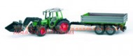 Bruder Limited Edition ,serie limitata Fendt 209 s con pala frontale cod 02101e con rimorchio della stessa marca del trattore cod 02019 [ cod 01999]