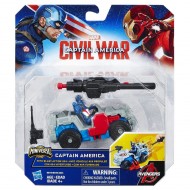 Playset Capitan America con veicolo da combattimento 4x4 Hasbro B6770- B5769 