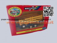 BRITAIN ERTL RIMORCHIO TRASPORTO ANIMALI IN METALLO SCAL 1/32 COD 9555 