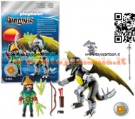 PLAYMOBIL 5465 DRAGO FULMINE CON GUERRIERO 5465 PLAYMOBIL