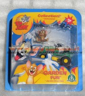 !!!! GIOCHI PREZIOSI TOM E JERRY !!! TOM and JERRY ACTION FIGURES  JERRY IN GARDEN FUN CON IL TAGLIAERBA BLISTER 2 PEZZI, COD CCP 15054