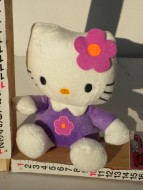 PELUCHE HELLO KITTY CON FIORELLINO ROSA 