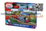 Playset Fisher Price Y8990- R9489 -Thomas e Friends - Consegna al Luna Park con Thomas motorizzato