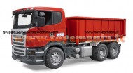 Bruder 03522  Scania R-Series camion container ribaltabile [ cod 03522 ] scala 1/16