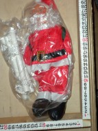 DUE ESSE CHRISTMAS  BABBO NATALE IN STOFFA ADATTO PER USO ESTERNO -INTERNO LUNGO CM 30 CON SCALA  COD A 36