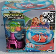 ROBO FISH TROPICAL MODELLO PESCE VERDE BIANCO CON CASTELLO E AQUARIO NCR 02242