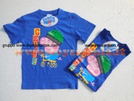 T-SHIRT CON STAMPA GEORGE IN TRICLICLO MANICA CORTA NUOVO MODELLO , MAGLIA PEPPA PIG COLOR BLU