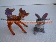 PERSONAGGI DISNEY BAMBI E TAMBURINO ADATTI PER GIOCARE E PER DECORARE TORTE 