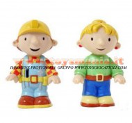 BOB THE BUILDER , BOB AGGIUSTATUTTO PERSONAGGIO BOB , WENDY GRANDI CIRCA 7 X 4 X 3 cm COD 65733 