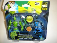 GIOCHI PREZIOSI NUOVI PERSONAGGI PER LA MACCHINA CREA MOSTRI DI BEN  TEN ALIEN , NEW TOYS CHARACTERS BEN TEN 10 ALIENS MUTANTE E GELONE,GOOP E BIG CHILL COD 27551