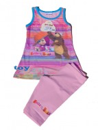 MASHA E ORSO Maglia - MAGLIETTA - T-SHIRT Vestito CANOTTA + PINOCCHIETTO bambina 7 anni art.SC08 rosa