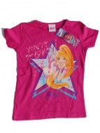 MAGLIETTA WINX BLOOMIX  MANICA CORTA FUXIA TAGLIA 5-6 ANNI