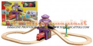 Chuggington TRENINI :PISTA CON 2 LOCOMOTIVE , SET OVER & UNDER CHUGGINGTON WOOD FORMATA DA WOOD WILSON E BRUNO COD LC 57001 , toys , BRINQUEDOS ,JUGUETES , JOUETS , giocattoli