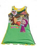 MASHA E ORSO Maglia - MAGLIETTA - T-SHIRT Vestito canotta bambina 4 Anni art.vc13 giallo