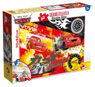 Lisciani Giochi 48236 - Cars Puzzle Doppia Faccia puzzle in un lato e colorabile nell'altro latoSupermaxi, 60 Pezzi 