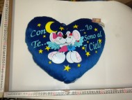 CUORE DI COLORE BLU  IN PELUCHE OTTIMO REGALO PER OGNI OCCASIONE CON SCRITTO 