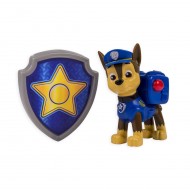 PAW PATROL - CHASE -   CUCCIOLO E DISTINTIVO SPIN MASTER T16600