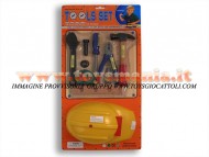 ROYAL PLAST GIOCATTOLI CASCO ANTI INFORTUNISTICO 03282 - 2319 STU 133 TOOL SET FALEGNAME C/CASCO TIPO BRUDER CM 55X18 