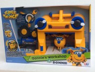 NEW SUPER WINGS Donnie, Aereo Robot Personaggio con Hungar officina , GIOCATTOLO ORIGINALE GIOCHI PREZIOSI TOYS