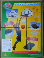 GIOCO DEL BASKET , CANESTRO CON ASTA IN METALLO ( ALTEZZA REGOLABILE max 210) E BASE CON RUOTE  