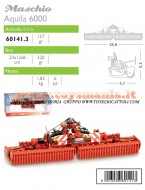  MODELLINO MASCHIO Aquila Rapido 6000 MODELLINO IN METALLO E PLASTICA SCALA 1/32 ROS COD 60141.3