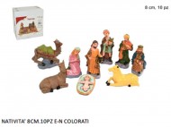 STATUINE PRESEPE NATIVITA' 8 CM ASSORTIMENTO 10 PEZZI  VERSIONE ECONOMICA COD 230 ADATTO A CHI REALIZZA PRESEPI