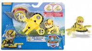 Spinmaster 20071466 - Air Rescue Rubble Ruben Paw Patrol Action Pack Pup & Badge NUOVO MODELLO