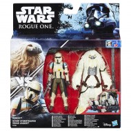 Star Wars Rogue One Scarif Stormtrooper and Moroff Deluxe Pack Figure B7261-B7073