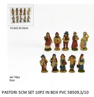 STATUINE PRESEPE PASTORI MESTIERI ECONOMICHE - PASTORI 10 PEZZI PERSONAGGI 5 CM PRESEPE NATALE ADATTO A CHI REALIZZA PRESEPI ANCHE DA RIVENDERE 3936