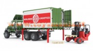 Bruder MACK Granite camion portacontainer con muletto	[ cod 02820 ]