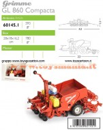 ROS-AGRITEK 601451 SCALA 1/32 SEMINATRICE PATATE GRIMME GL 860 COMPACTA