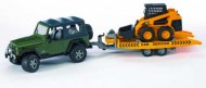 BRUDER - WRANGLER JEEP CON TRASPORTO CAT 02923 