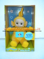 TELETUBBIES TUBBY OH-OH!!!  SERIE COMPLETA , PERSONAGGIO LALA ALTA 25 CM E CON I MAGNETI NELLE MANI , COD 470598