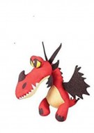 PELUCHE DRAGONS TRAINER DRAGO ROSSO 30 CM