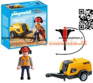 PLAYMOBIL 5472 OPERAIO CON MARTELLO PNEUMATICO City Action - Construction Worker with Jack Hammer - 5472