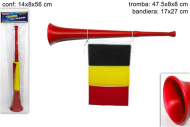 TROMBA DA STADIO  TIPO WUWUZELA CON BANDIERA REMOVIBILE 