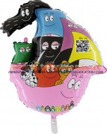 !!! GRABO BALLONS !!! PALLONI GONFIABILI A ELIO SGONFI PERSONAGGIO BARBAPAPA LA NAVE BOAT . IL VASCELLO DEI BARBAPAPA CON TUTTI I PERSONAGGI