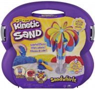 Kinetic Sand Set Valigetta Cascate Arcobaleno, 907Gr di Sabbia In 3 Colori,Spin Master 6055859 