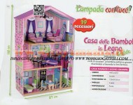 !!!! GIOCHI PREZIOSI !!!! NOVITA' CASA DELLE BAMBOLE GIGANTE IN LEGNO ALTEZZA CM 118 con 19 ACCESSORI COD HDG 65255