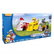 Spinmaster 6024058 - Paw Patrol Rescue Racer Personaggi, Marshall, Rocky, Rubble