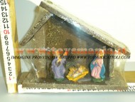 Millenium Christmas capanna con natività  per presepe 520 ABBIAMO ANCHE CAPANNE GRANDI CIRCA 35 CM per PRESEPE IN STOCK da finire 40 PEZZI A 80 EURO CONTATTACI 3472436446